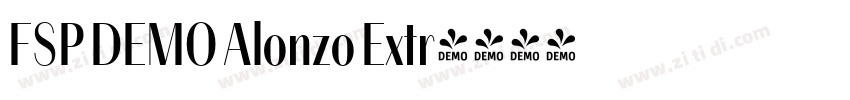 FSP DEMO Alonzo Extr字体转换